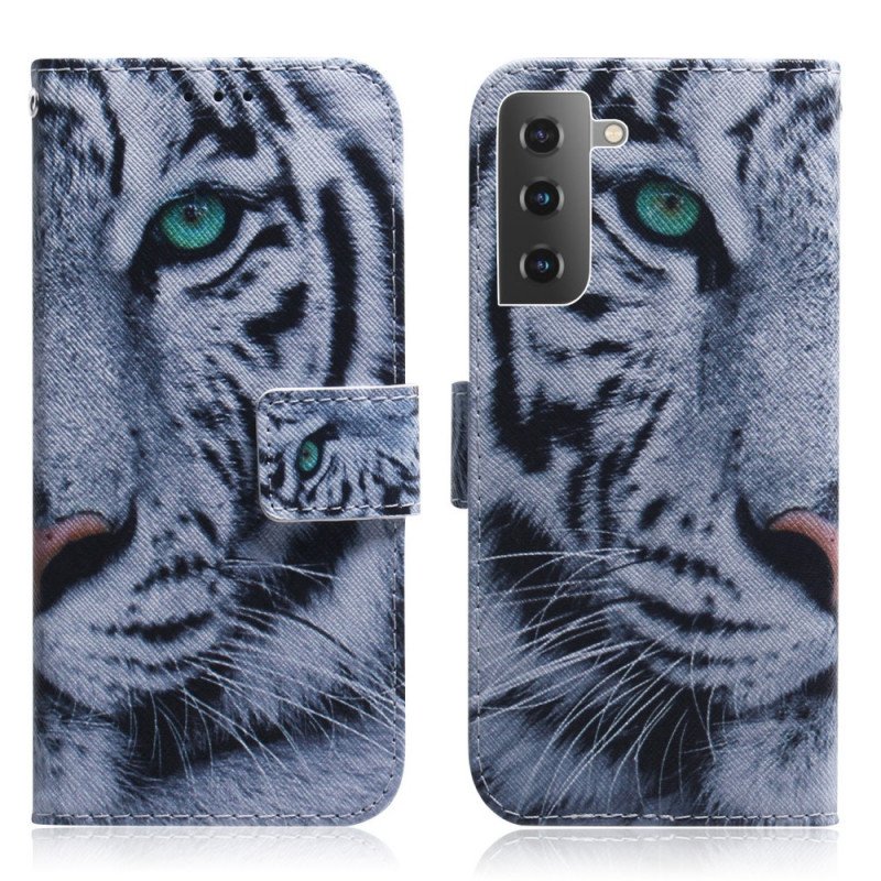 Folio-fodral Samsung Galaxy S22 5G Tiger Face