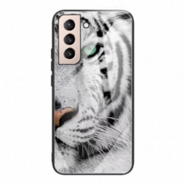 Mobilskal Samsung Galaxy S22 5G Tiger Härdat Glas