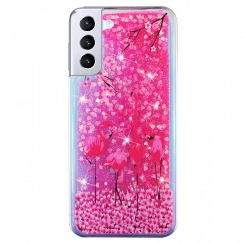 Skal Samsung Galaxy S22 5G Flamingo Paljetter