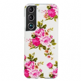 Skal Samsung Galaxy S22 5G Fluorescerande Liberty Flowers