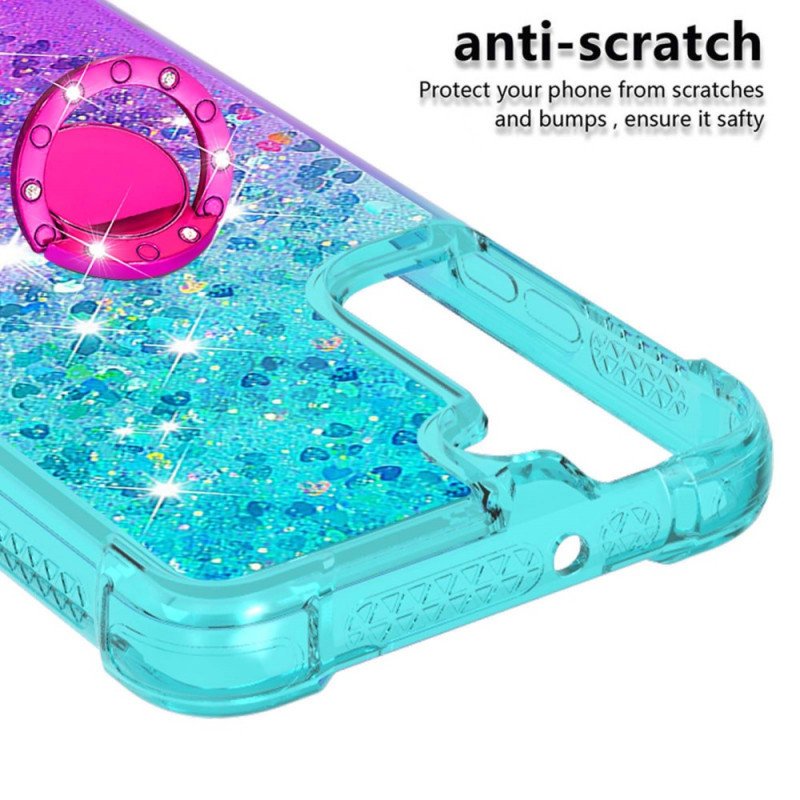 Skal Samsung Galaxy S22 5G Glitter Ring-bracket