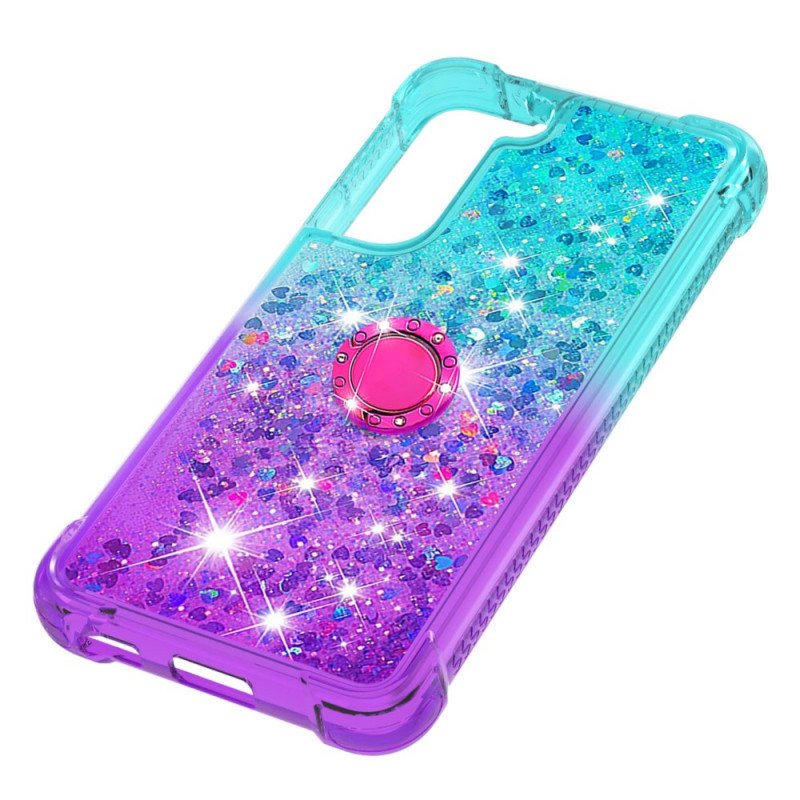 Skal Samsung Galaxy S22 5G Glitter Ring-bracket