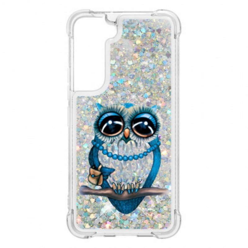 Skal Samsung Galaxy S22 5G Miss Owl Paljetter