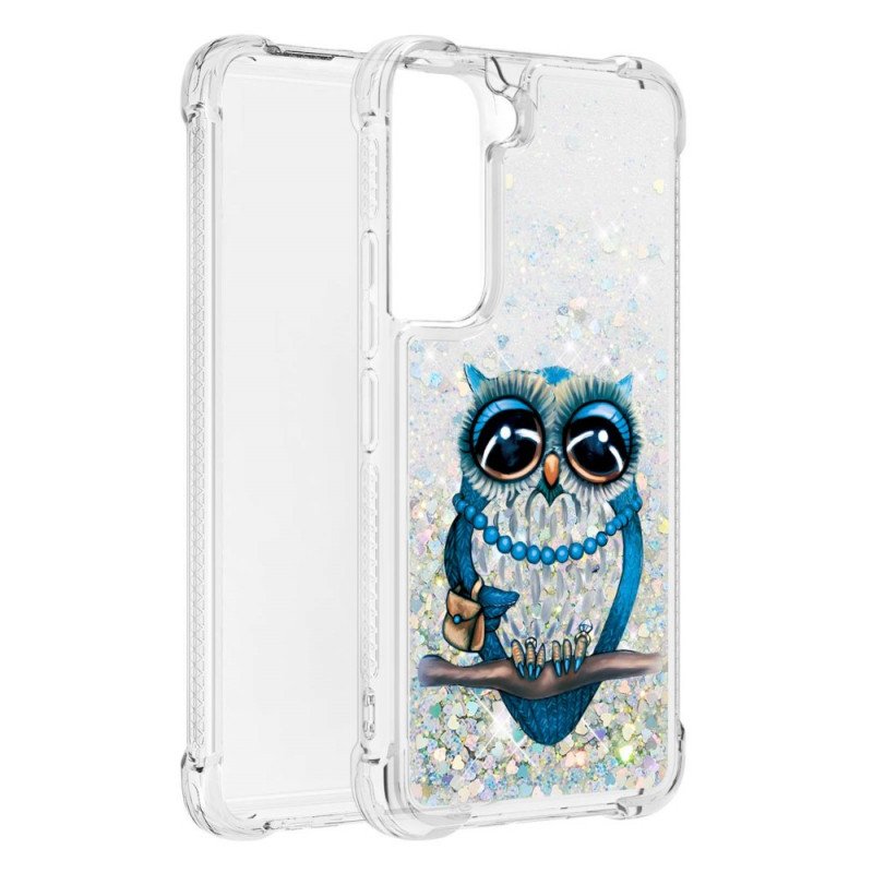 Skal Samsung Galaxy S22 5G Miss Owl Paljetter