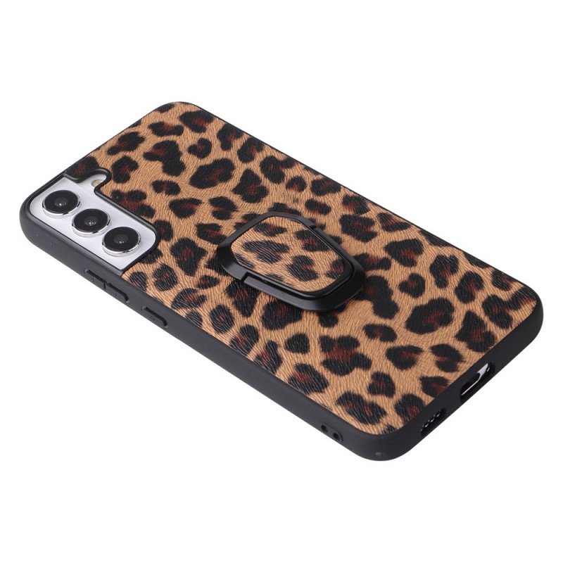 Skal Samsung Galaxy S22 5G Ringstöd I Leopardstil