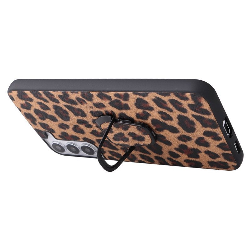 Skal Samsung Galaxy S22 5G Ringstöd I Leopardstil