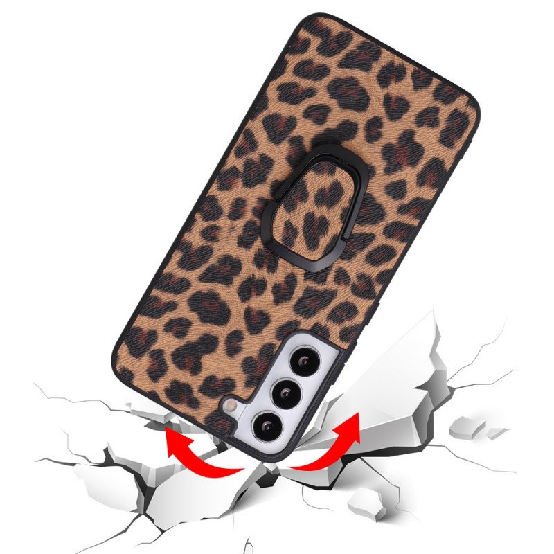 Skal Samsung Galaxy S22 5G Ringstöd I Leopardstil