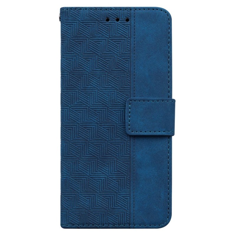 Fodral Oppo Reno 8 Lite Med Kedjar Strappy Mönster