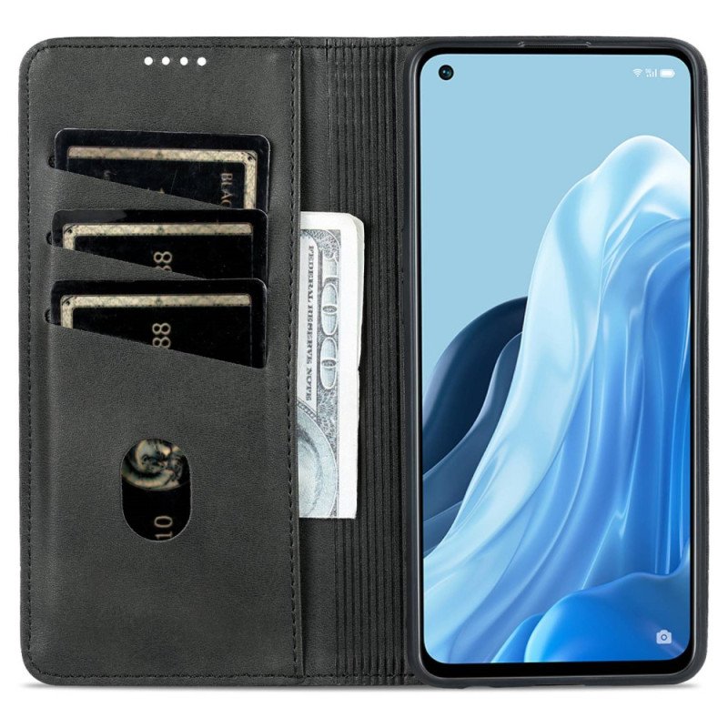 Folio-fodral Oppo Reno 8 Lite Läderfodral Azns