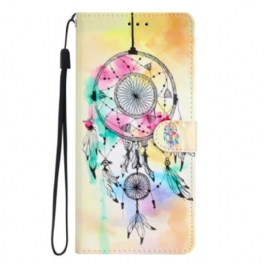 Folio-fodral Oppo Reno 8 Lite Med Kedjar Strap Dream Catcher