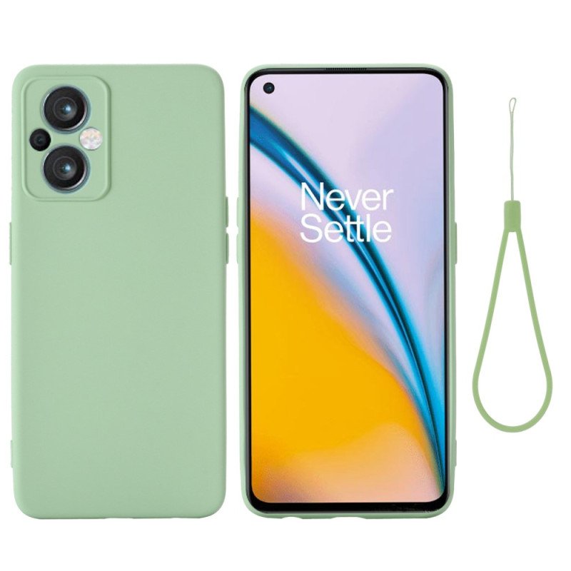 Skal Oppo Reno 8 Lite Med Kedjar Strappy Flytande Silikon