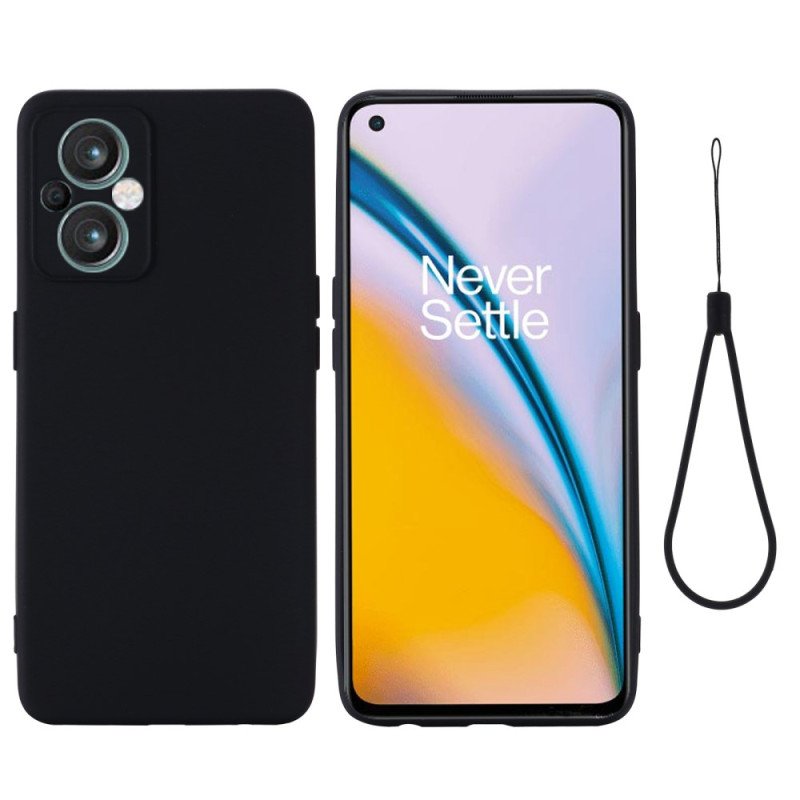 Skal Oppo Reno 8 Lite Med Kedjar Strappy Flytande Silikon