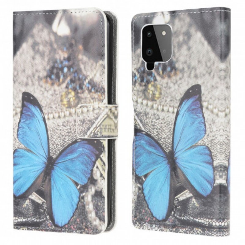 Fodral Samsung Galaxy A22 Butterfly Prestige Blue