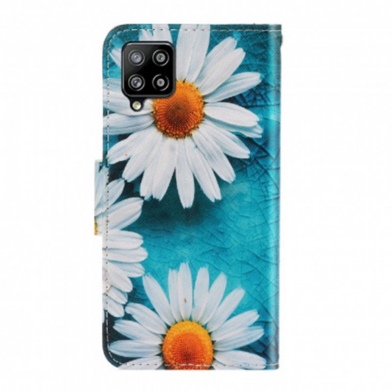 Fodral Samsung Galaxy A22 Med Kedjar Thong Daisies