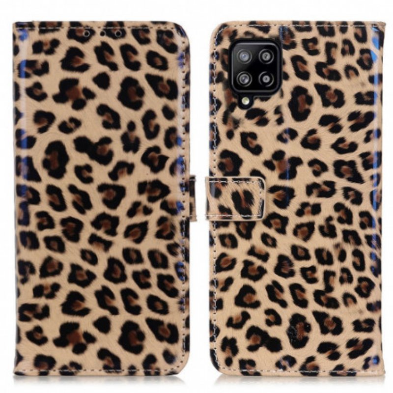 Folio-fodral Samsung Galaxy A22 Vanlig Leopard