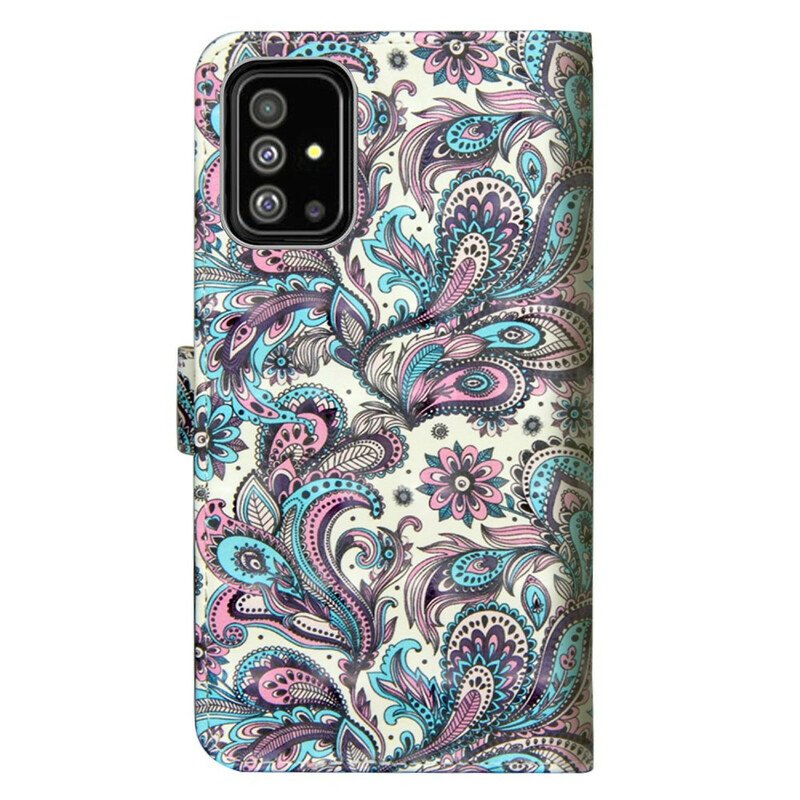 Fodral Samsung Galaxy A71 Blommor Mönster