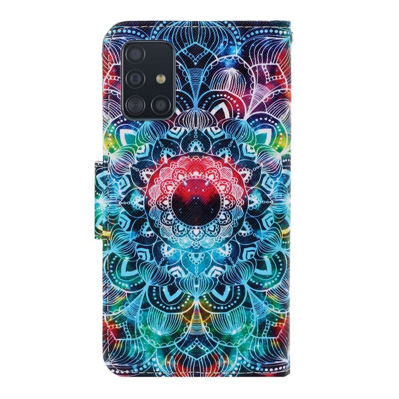 Fodral Samsung Galaxy A71 Med Kedjar Flashig Strappy Mandala