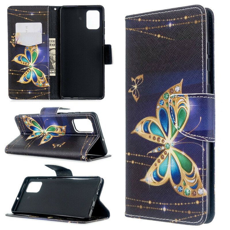 Folio-fodral Samsung Galaxy A71 Butterflies Kings