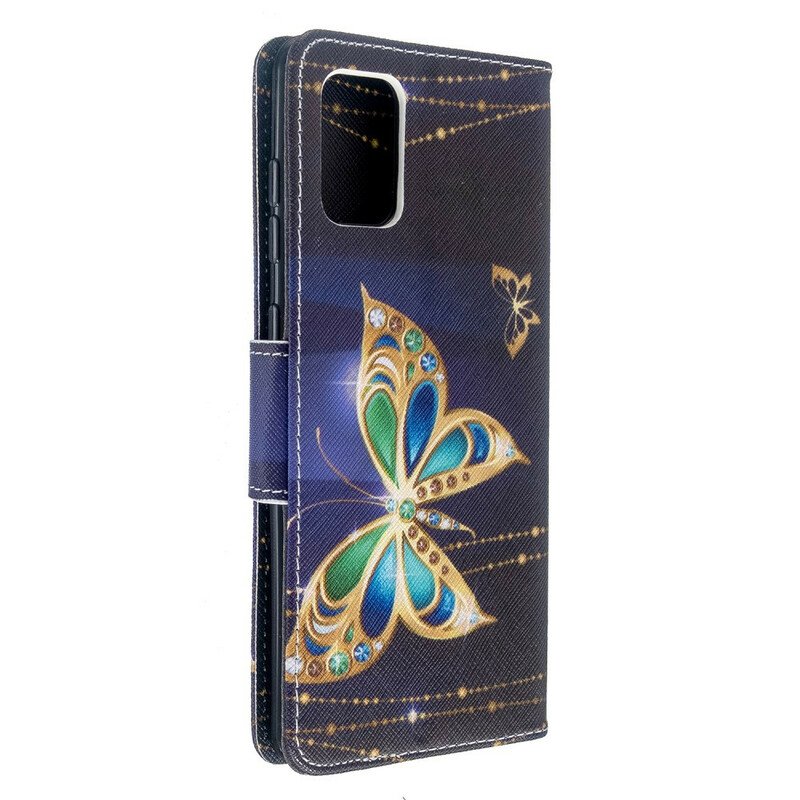 Folio-fodral Samsung Galaxy A71 Butterflies Kings