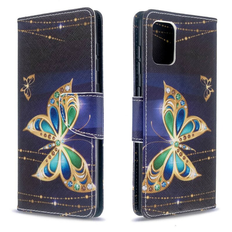 Folio-fodral Samsung Galaxy A71 Butterflies Kings