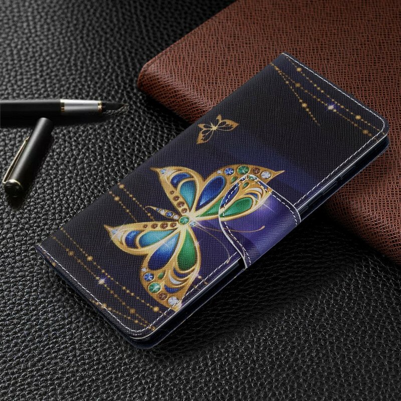 Folio-fodral Samsung Galaxy A71 Butterflies Kings