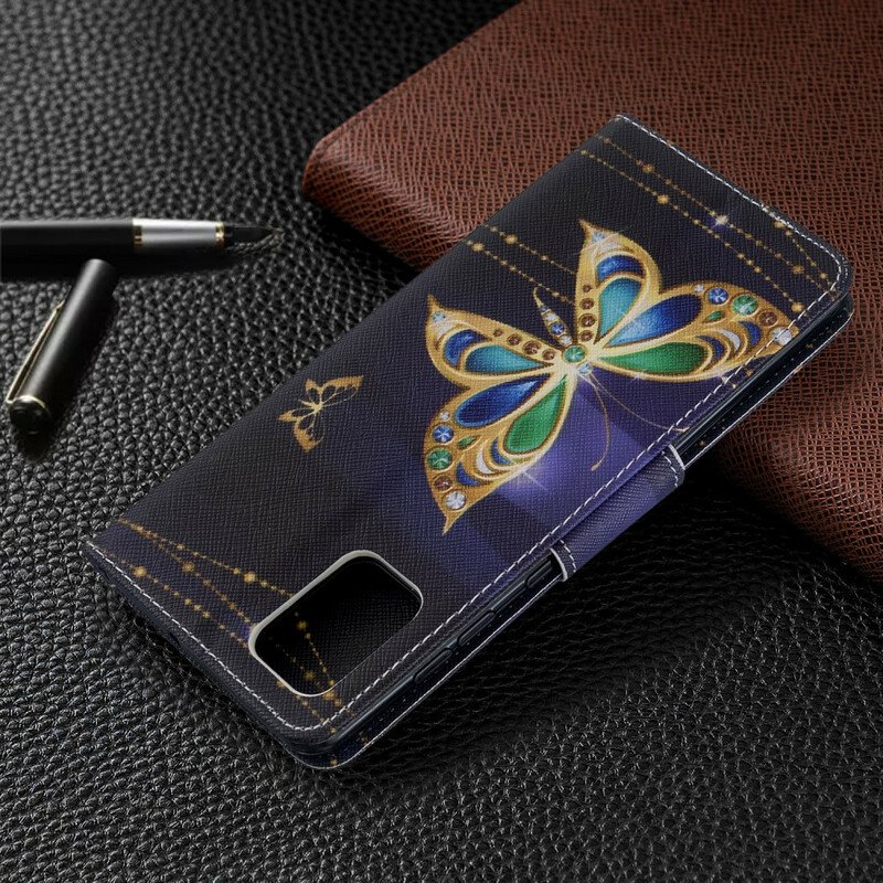 Folio-fodral Samsung Galaxy A71 Butterflies Kings