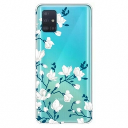 Mobilskal Samsung Galaxy A71 Vita Blommor