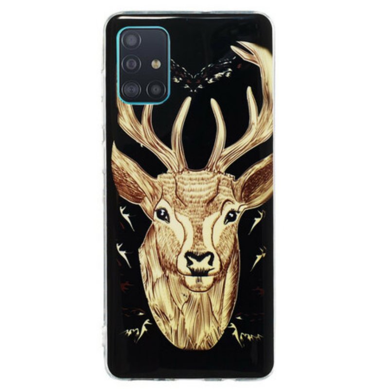 Skal Samsung Galaxy A71 Fluorescerande Majestic Deer