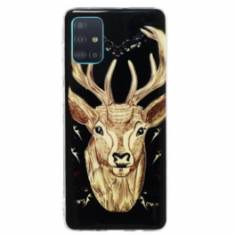 Skal Samsung Galaxy A71 Fluorescerande Majestic Deer