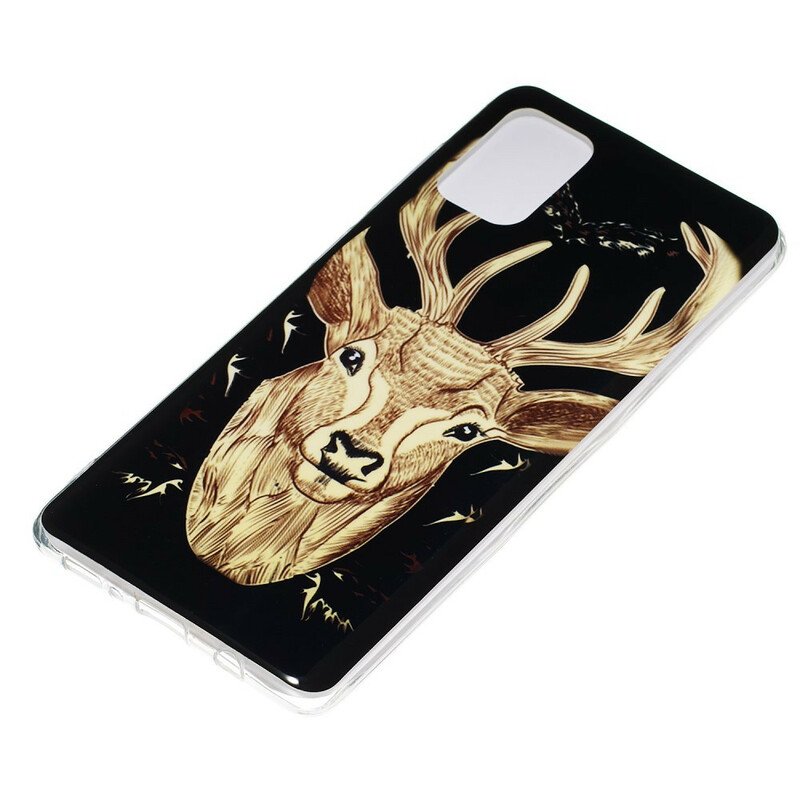 Skal Samsung Galaxy A71 Fluorescerande Majestic Deer