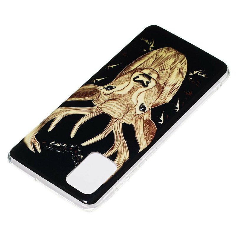 Skal Samsung Galaxy A71 Fluorescerande Majestic Deer