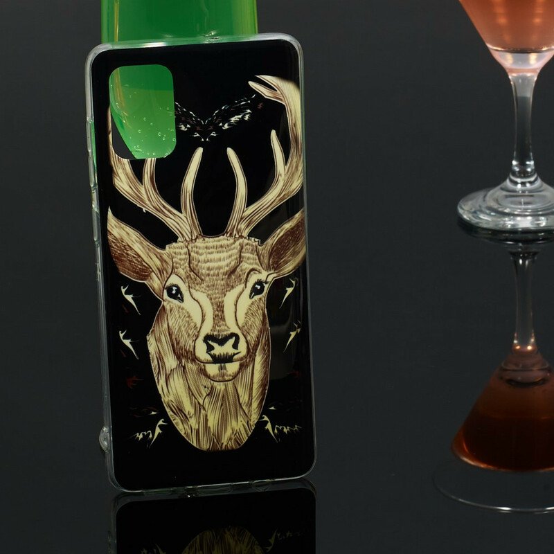 Skal Samsung Galaxy A71 Fluorescerande Majestic Deer