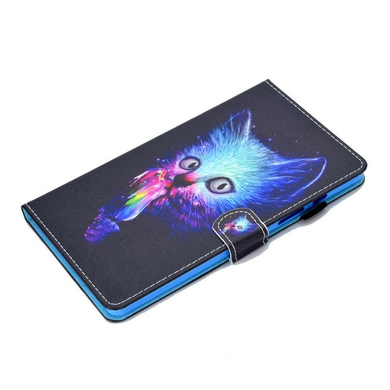 Läderfodral Samsung Galaxy Tab A7 Lite Psyko Katt