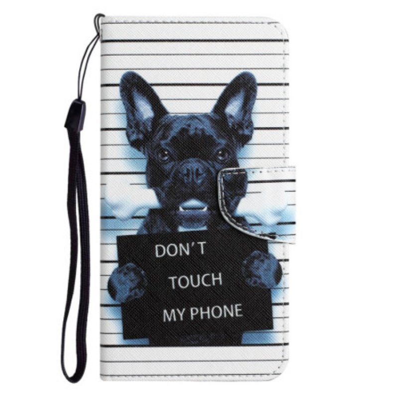 Fodral Samsung Galaxy A53 5G Med Kedjar Hund Rör Inte Med Lanyard