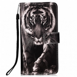 Folio-fodral Samsung Galaxy A53 5G Med Kedjar Strappy Night Tiger