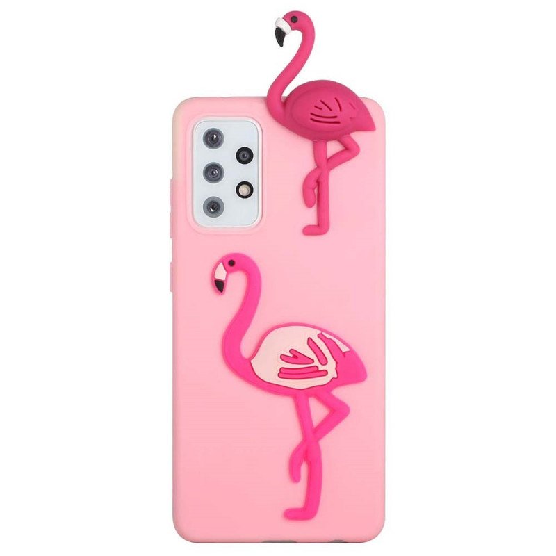 Mobilskal Samsung Galaxy A53 5G 3d Flamingo