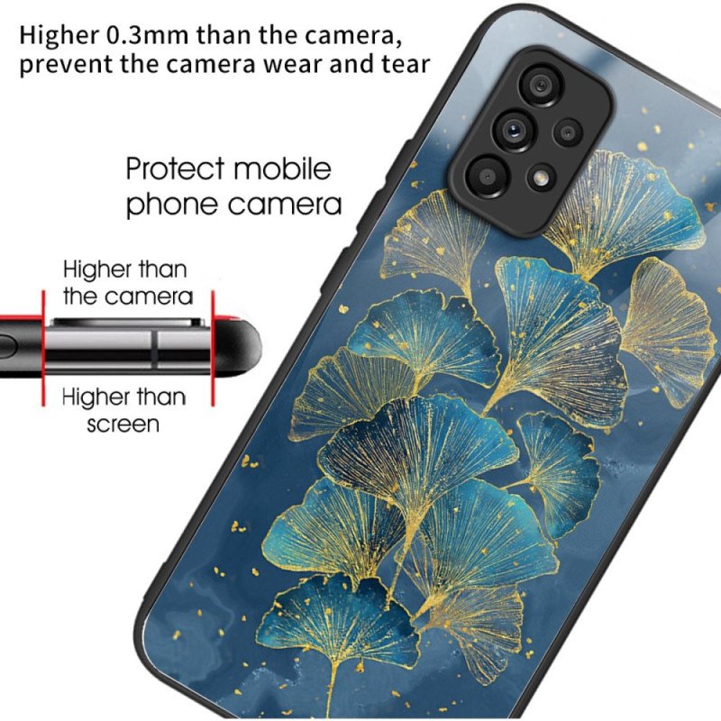 Mobilskal Samsung Galaxy A53 5G Ginkgoblad Av Härdat Glas