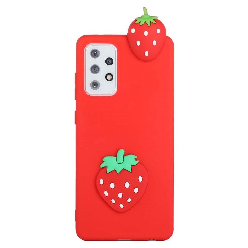 Skal Samsung Galaxy A53 5G 3d Strawberry