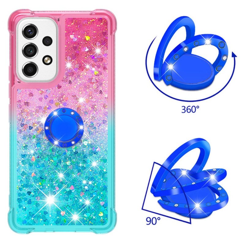 Skal Samsung Galaxy A53 5G Glitter Ring-bracket