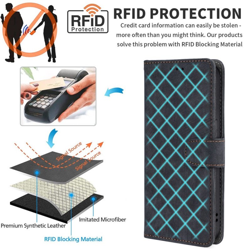 Fodral Xiaomi 14t Pro Mockaeffekt Rfid-blockeringsrem