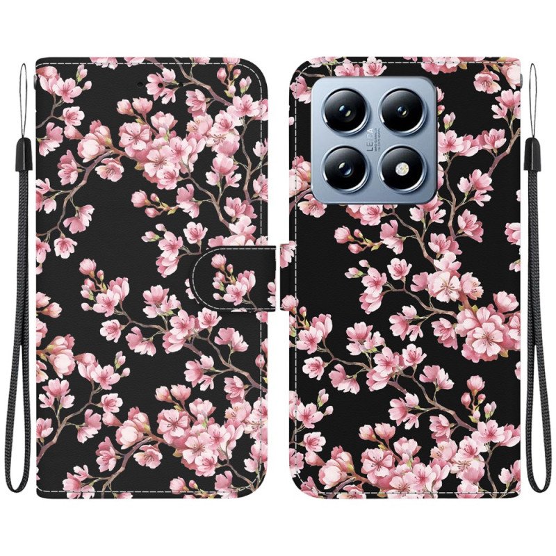 Fodral Xiaomi 14t Pro Plommonblommor