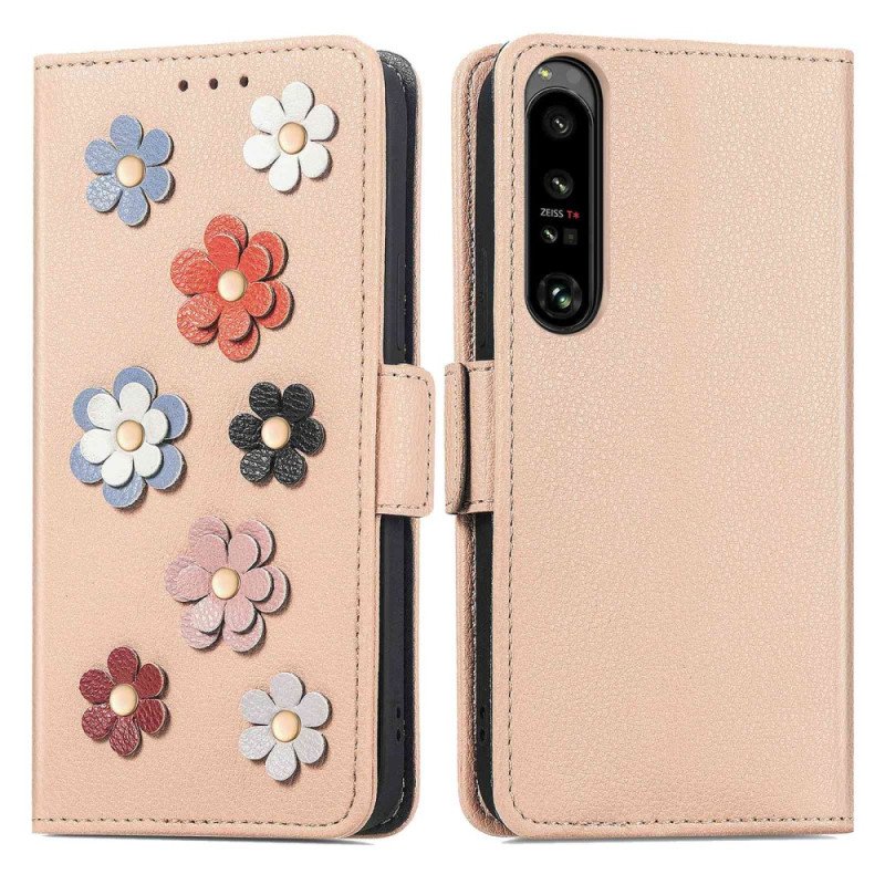 Fodral Sony Xperia 1 IV Dekorativa Blommor