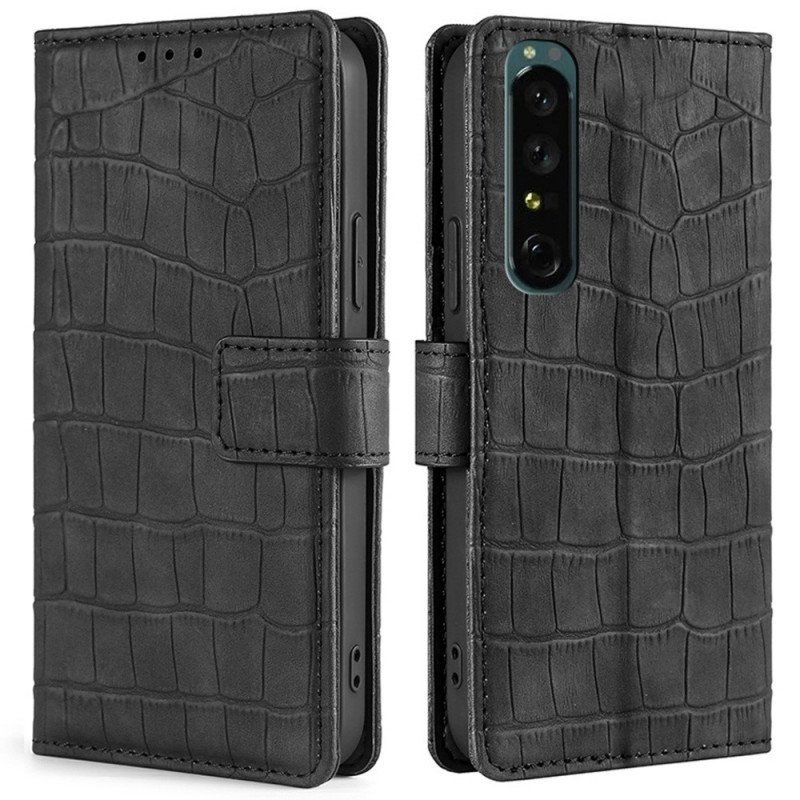 Fodral Sony Xperia 1 IV Krokodil Stil