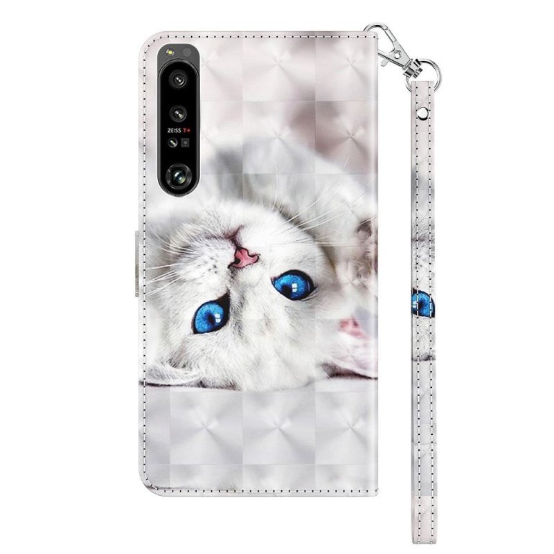 Fodral Sony Xperia 1 IV Med Kedjar Endast Thong Cats