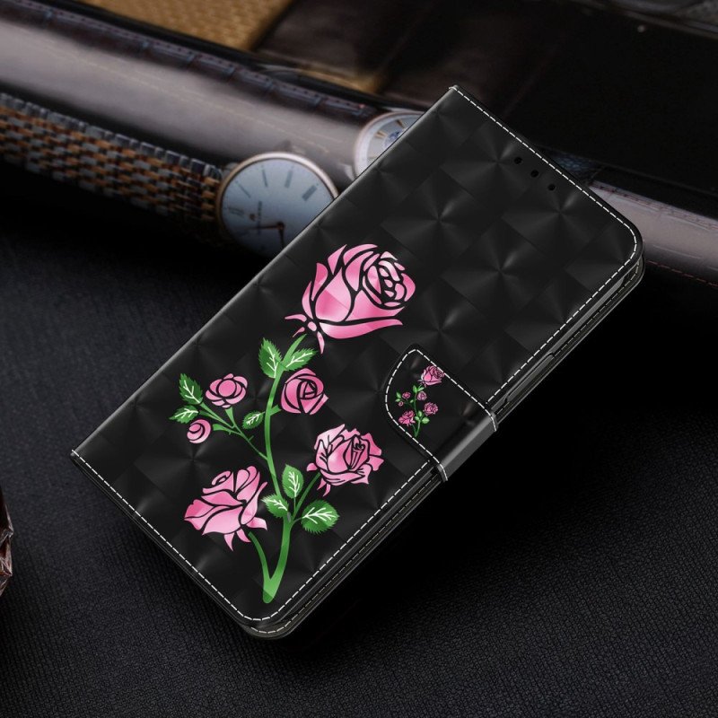 Fodral Sony Xperia 1 IV Rosor Med Snodd