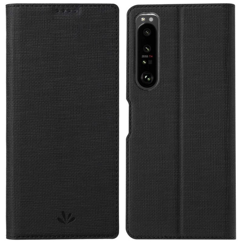 Fodral Sony Xperia 1 IV Vili Tygstruktur