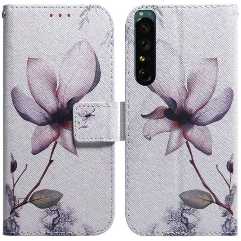 Fodral Sony Xperia 1 IV Vintage Rose Flower