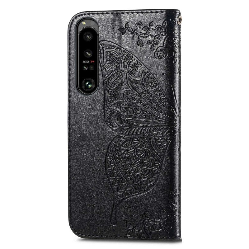 Folio-fodral Sony Xperia 1 IV Barock Fjäril