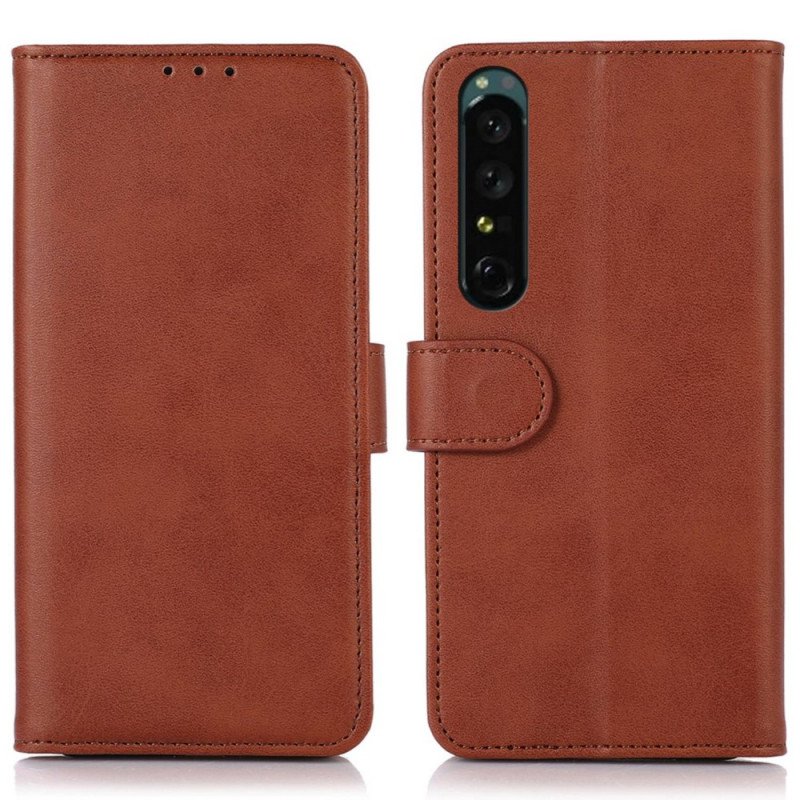 Folio-fodral Sony Xperia 1 IV Läder Styling