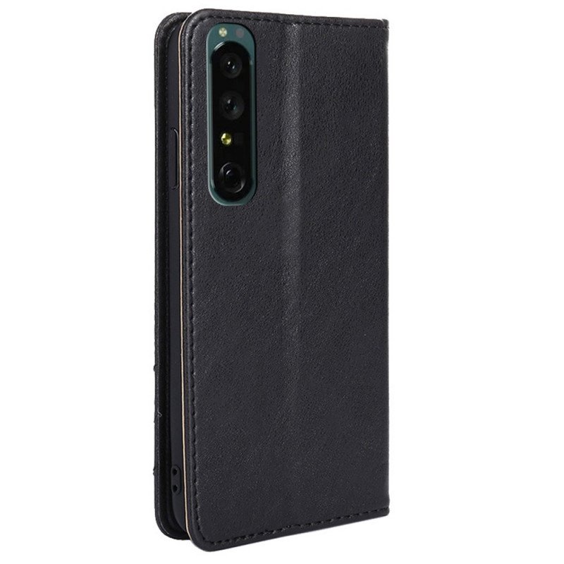 Folio-fodral Sony Xperia 1 IV Läderfodral Dekorativa Nitar